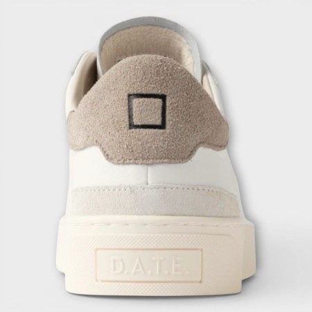 D.A.T.E. Sonica Calf White Gray