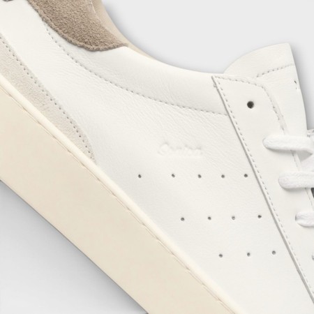 D.A.T.E. Sonica Calf White Gray